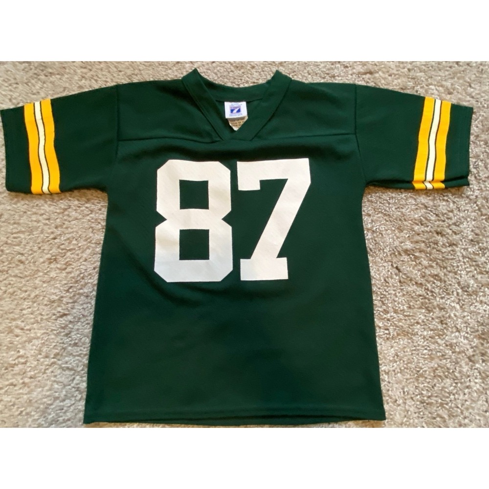Vintage Green Bay Packers Kids Jersey 1992-1998 Brooks 7 sku2